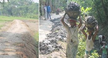 দরিদ্র কর্মসংস্থান কর্মসূচিতে  চান্দ্রার জনগনের মুখে হাসি ফুটেছে