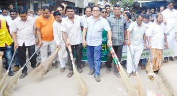 ছেংগারচরে স্বেচ্ছাশ্রমে পরিচ্ছন্নতা কার্যক্রম উদ্বোধন