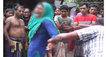 কুপ্রস্তাবে রাজি না হওয়ায় মামীকে প্রকাশ্যে রশি বেঁধে নির্যাতন