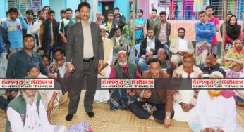 মতলবে মান্নান বেপারীর পাঞ্জাবী প্রতীকে গণসংযোগ