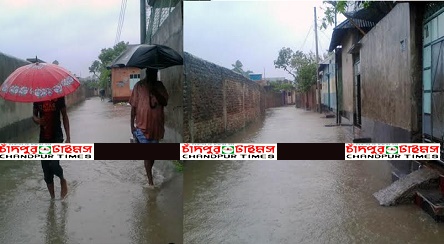 বৃষ্টি হলেই পানিবন্দি হয়ে পড়ে পুরাণবাজারে সহস্রাধিক পরিবার