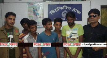 চাঁদপুর গোয়েন্দা পুলিশের পৃথক অভিযানে ইয়াবাসহ আটক ৫