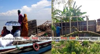 পদ্মা মেঘনার ভাঙ্গন : রাজরাজেশ্বরে দেড় শ’ পরিবার গৃহহীন