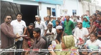 তারেকের কারামুক্ত দিবসে প্রতিবন্ধী ও দুস্থদের মাঝে ইব্রাহীম জুয়েল