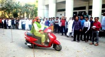 চাঁদপুরে গাড়ি চালকদের লাইসেন্স পরীক্ষা