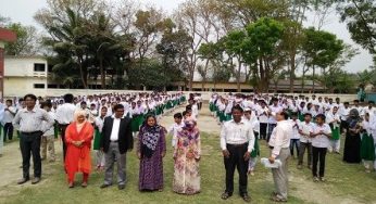 নারী দিবসে সফরমালী উচ্চ বিদ্যালয়ে শিক্ষার্থীদের শপথ