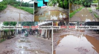ফরিদগঞ্জে গ্রামীণ রাস্তাগুলোর বেহাল দশা : সংস্কারে ধীরগতিতে চরম ভোগান্তি