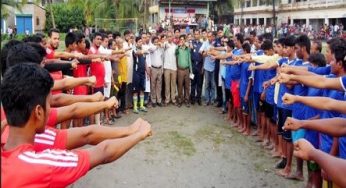 সুবিদপুর পশ্চিম ইউনিয়নে মাদক বিরোধী ফুটবল টুর্নামেন্ট