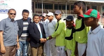চাঁদপুর স্টেডিয়ামে অনুর্ধ্ব-১৪ বয়স ভিত্তিক ক্রিকেট টুর্নামেন্ট উদ্বোধন