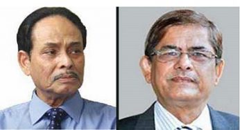 একই বিমানে রংপুর গেলেন ফখরুল ও এরশাদ