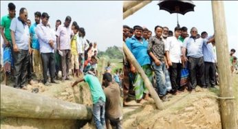 মতলব উত্তরের বাহাদুরপুরে বিদ্যুতায়ন কাজের উদ্বোধন