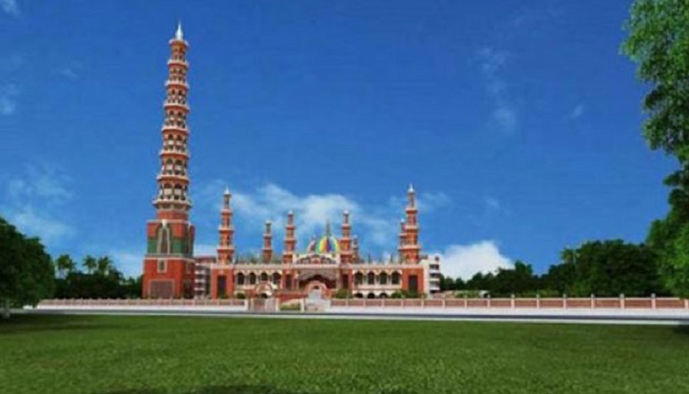 বিশ্বের দ্বিতীয় উঁচু মিনারের মসজিদ হচ্ছে টাঙ্গাইলে
