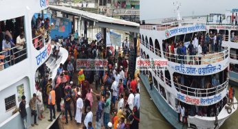 দু’লঞ্চের সংঘর্ষে পা হারালেন গৃহবধূ