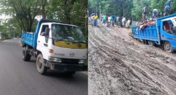 চাঁদপুর-শরীয়তপুর রুটে সড়কের বেহালদশায় সরকার রাজস্ব হারাচ্ছে