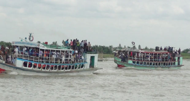 উত্তাল পদ্মা, তবুও ঘরে ফিরছে দক্ষিণাঞ্চলের মানুষ