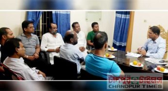 প্রেসক্লাব ফরিদগঞ্জের সাংবাদিকদের  নবাগত ওসির মতবিনিময়