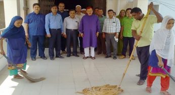 চাঁদপুর সরকারি জেনারেল হাসপাতালে পরিস্কার-পরিছন্নতা অভিযান