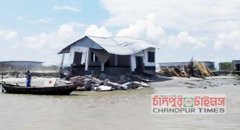 চাঁদপুরে আশ্রায়ন প্রকল্পেও নদীভাঙ্গন : আশ্রয়হীন দরিদ্র পরিবার