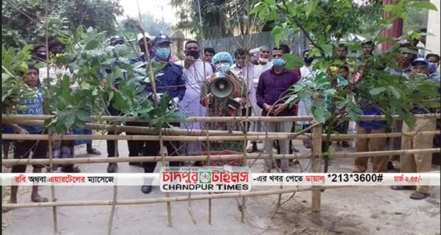 কুমিল্লা দেবিদ্বার থেকে ব্রাহ্মনপাড়া প্রবেশের চারটি পয়েন্ট লকডাউন