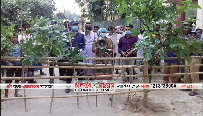 কুমিল্লা দেবিদ্বার থেকে ব্রাহ্মনপাড়া প্রবেশের চারটি পয়েন্ট লকডাউন