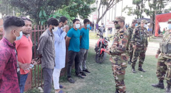 চাঁদপুরে মাস্ক না পরায় ভ্রাম্যমাণ আদালতে অর্থদণ্ড