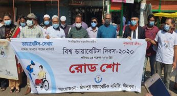 চাঁদপুরে বিশ্ব ডায়াবেটিস দিবস উদযাপন