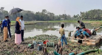 মতলবে ড্রেজার মালিককে ৫০ হাজার টাকা জরিমানা, ড্রেজার জব্দ