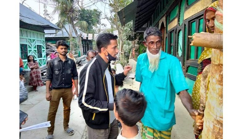 শাহরস্তিতে সাংবাদিক কামরুজ্জামান সেন্টুর গণসংযোগ