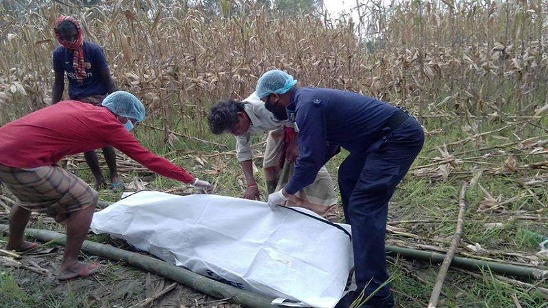 চাঁদপুরে ভুট্টা ক্ষেতে মিলল প্রবাসীর অর্ধগলিত মৃতদেহ