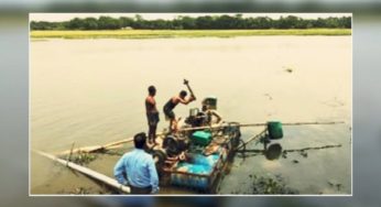 চাঁদপুর টাইমসে সংবাদ প্রকাশের পর ফরিদগঞ্জে অবৈধ ড্রেজার ধ্বংস