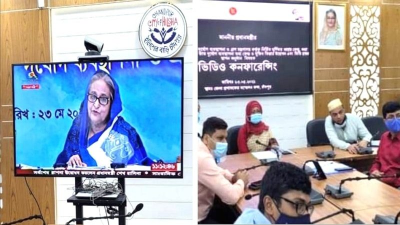 চাঁদপুরে একটি মুজিব কেল্লাসহ ১৫টি স্থাপনার উদ্বোধন করলেন প্রধানমন্ত্রী