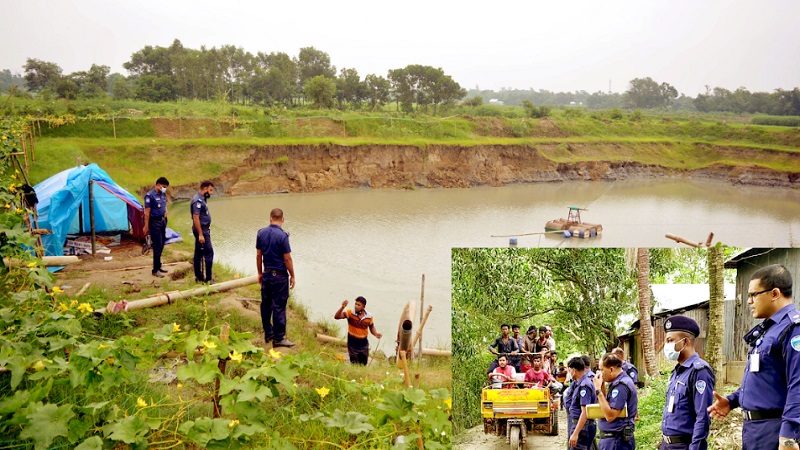 ফসলি জমি ধ্বংসের হাত থেকে রক্ষায় এবার মাঠে নেমেছে জেলা পুলিশ