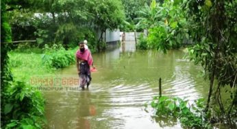 কচুয়ায় রাস্তায় পানিবদ্ধতায় ৮ গ্রামের মানুষের ভোগান্তি