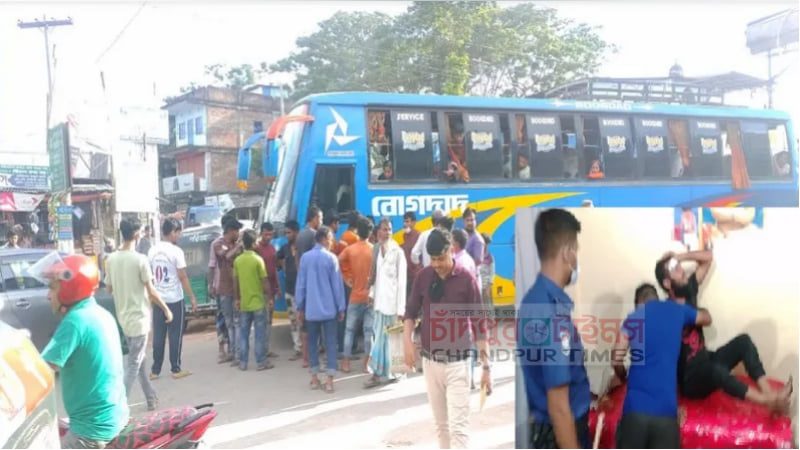 শাহরাস্তিতে বোগদাদ-রিলাক্স বাসের ওভারটেক নিয়ে সংঘর্ষ, আহত ২