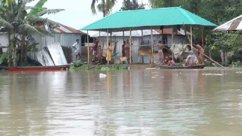 বিপৎসীমার ৬০ সেমি ওপরে তিস্তার পানি, পানিবন্দী ১০ হাজার মানুষ