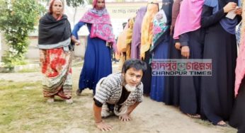 মতলব উত্তরে ভোট দিতে পেরে প্রতিবন্ধী জাকির মহাখুশি