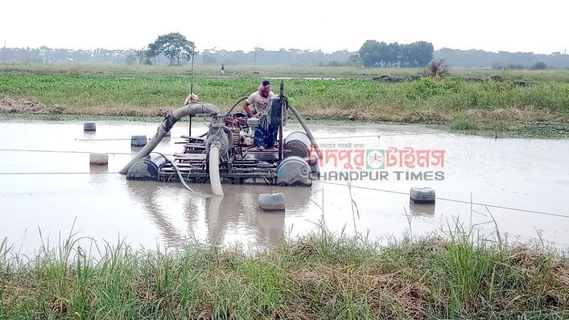 ফরিদগঞ্জে অবৈধ ড্রেজার বিনষ্ট