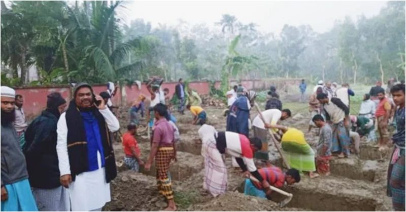 গণকবরে ২৯ জনের দাফন সম্পন্ন