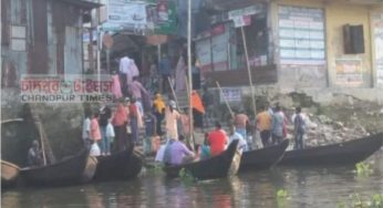 মতলব খেয়াঘাটে অতিরিক্ত টোল আদায়, যাত্রীদের চরম দুর্ভোগ