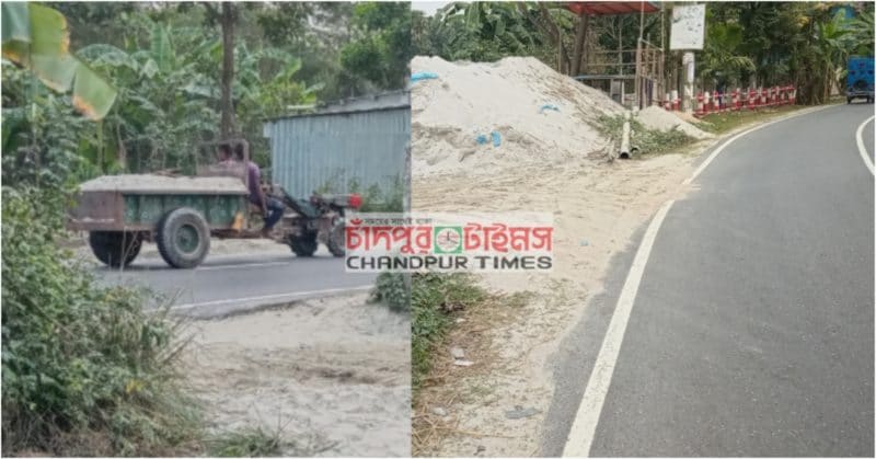 মতলব-বাবুরহাট সড়কে বালুর ট্রাকের কারণে সংঘর্ষে প্রাণ গেল ৪ জনের