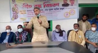 মতলবের সুলতানাবাদে এমপি রুহুলের শীতবস্ত্র বিতরণ