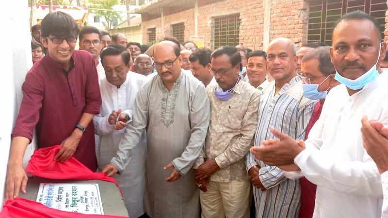 পুরাণবাজার দাসপাড়া মন্দিরের নির্মাণ কাজের উদ্বোধন