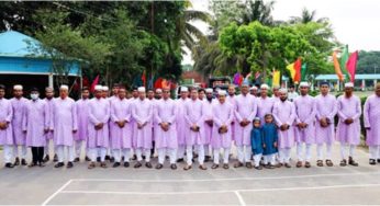 চাঁদপুরে প্রায় দেড় হাজার পুলিশ সদস্যের একই রঙের পাঞ্জাবি, শাড়ি