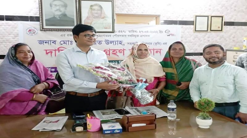 ছেংগারচর পৌরসভায় নবনিযুক্ত প্রশাসকের দায়িত্ব গ্রহণ