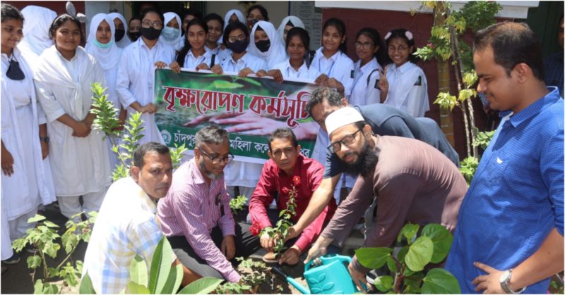 চাঁদপুর সরকারি মহিলা কলেজের বৃক্ষ রোপণ কর্মসূচি