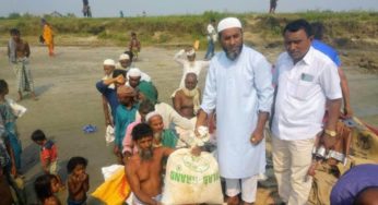 রাজরাজেশ্বরে জেলেদের মাঝে চাল বিতরণ