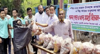 ফরিদগঞ্জে আইডিয়াল সমাজসেবা ফাউন্ডেশনের খাদ্যসামগ্রী বিতরণ