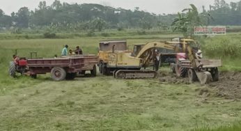 ফরিদগঞ্জে ফসলি জমির মাটি কাটার মহোৎসব, নষ্ট হচ্ছে গ্রামীণ সড়ক