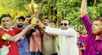 মুন্সিরকান্দি ছাত্র সমাজের উদ্যোগে মাদক বিরোধী ফুটবল টুর্নামেন্ট