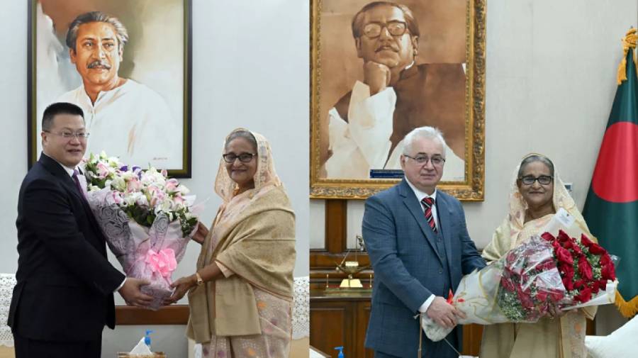 প্রধানমন্ত্রীকে অভিনন্দন জানালেন চীন-রাশিয়ার রাষ্ট্রদূত